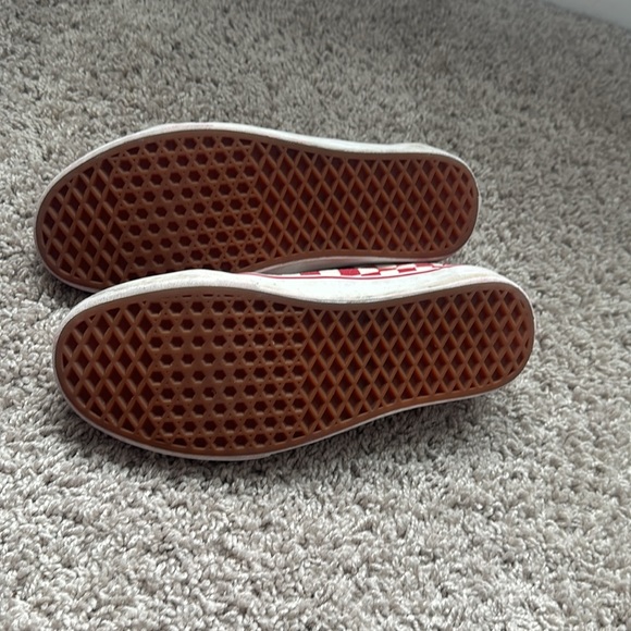 VANS Red & White Checkered / Used Size 9 Men’s 10.5 Women’s - No Laces - Picture 4 of 6